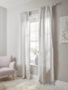 Washed Linen Curtain Pair - Soft Grey