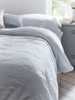 Washed Linen Duvet Cover Kingsize - Soft Grey