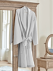 Washed Linen Robe - Soft Grey