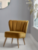 Westbury Chair - Gold Cotton Velvet