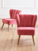 Westbury Velvet Chair - Desert Rose