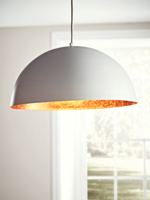 White & Copper Pendant Light (Sample)