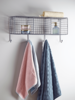 Wire Shelf Rack with Hooks