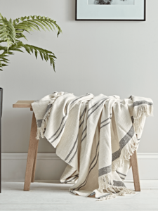 Woven Fringed Throw