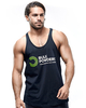 Muscle Fit Stringer Gym Vest,  Charcoal,  Medium