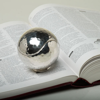 Silver Tennis Ball Paperweight in Presentation Box by Culinary Concepts