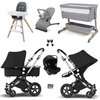 Bugaboo Cameleon 3 Plus Complete Premium Travel System & Bundle,  Aluminium & Black