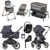 Bugaboo Fox 3 Complete Luxury Travel System & Nursery Bundle,  Graphite + Stormy Blue