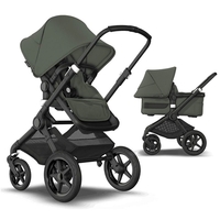 Bugaboo Fox 3 Complete Pushchair,  Black + Forest Green