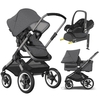 Bugaboo Fox 3 Complete Travel System with Maxi-Cosi Cabriofix i-Size,  Graphite + Grey Melange