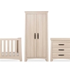 CuddleCo Isla 3 Piece Nursery Furniture Set,  Ash