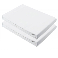 Cuddles Collection 2 Pack Jersey Fitted Sheets for Babyside Crib