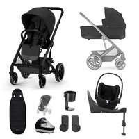 Cybex Balios S Lux 10 Piece Bundle with Cloud T,  Moon Black