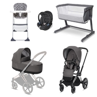 Cybex Priam Chrome Frame Essential Travel System & Nursery Bundle