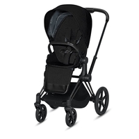 Cybex Priam Complete Pushchair Deep Black - Matt Black Chassis
