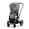 Cybex Priam Complete Pushchair Manhattan Grey,  Rose Gold Chassis