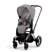 Cybex Priam Complete Pushchair Manhattan Grey,  Rose Gold Chassis