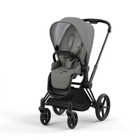 Cybex Priam Complete Pushchair Soho Grey - Matt Black Chassis