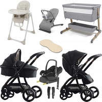 egg Egg 2 Premium iSize Travel System & Starter Nursery Bundle,  Special Edition Black Geo