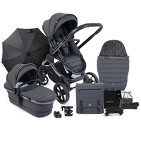 iCandy Peach 7 Combo Phantom Pushchair Complete Bundle,  Dark Grey