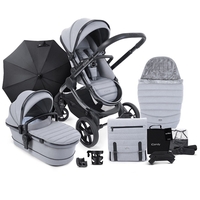 iCandy Peach 7 Combo Phantom Pushchair Complete Bundle,  Light Grey