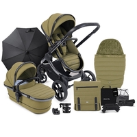 iCandy Peach 7 Combo Phantom Pushchair Complete Bundle,  Olive Green