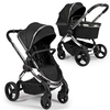 iCandy Peach Chrome Black Twill Premium Travel & Nursery Bundle