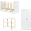 Ickle Bubba Coleby Classic 3 Piece Furniture Set and Under Drawer,  Scandi White
