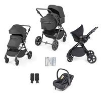 Ickle Bubba Comet 3-In-1 Travel System with Astral Car Seat,  Black / Black / Black