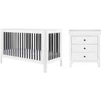 Ickle Bubba Tenby Cot Bed and Changing Unit,  Mono