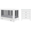 Ickle Bubba Tenby Cot Bed,  Under Drawer and Changing Unit,  Mono