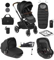 Jane Crosslight + Matrix 10 Piece Travel System Bundle,  Cold Black