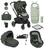 Jane Crosslight + Matrix 10 Piece Travel System Bundle,  Forest Green