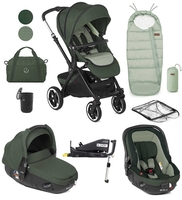 Jane Crosslight + Matrix 10 Piece Travel System Bundle,  Forest Green