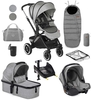 Jane Crosslight + Micro Pro + Koos iSize R1 - 10 Piece Travel System Bundle,  Dim Grey