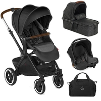 Jane Crosslight + Micro Pro + Koos iSize R1 Travel System,  Cold Black