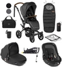 Jane Crosswalk R + Matrix 10 Piece Travel System Bundle,  Cold Black