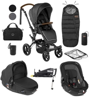 Jane Crosswalk R + Matrix 10 Piece Travel System Bundle,  Cold Black