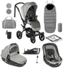 Jane Crosswalk R + Matrix 10 Piece Travel System Bundle,  Dim Grey