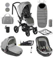 Jane Crosswalk R + Matrix 10 Piece Travel System Bundle,  Dim Grey