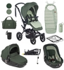 Jane Crosswalk R + Matrix 10 Piece Travel System Bundle,  Forest Green