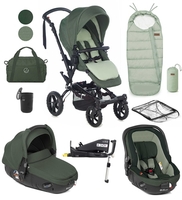 Jane Crosswalk R + Matrix 10 Piece Travel System Bundle,  Forest Green