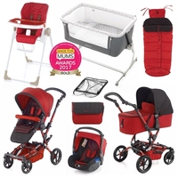 Jane Epic Nursery & Travel System Bundle,  Red