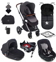 Jane Kawai + Matrix 10 Piece Travel System Bundle,  Cold Black 2021