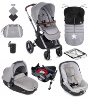 Jane Kawai + Matrix 10 Piece Travel System Bundle,  Dim Grey 2021