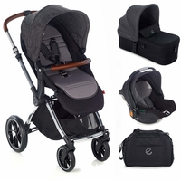 Jane Kawai + Micro + Koos iSize R1 Travel System,  Cold Black
