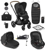Jane Muum + Matrix 10 Piece Travel System Bundle,  Cold Black 2022