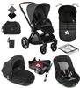 Jane Muum + Matrix 10 Piece Travel System Bundle,  Cold Black