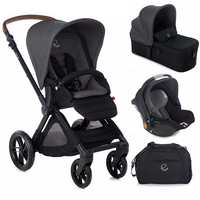 Jane Muum + Micro + Koos iSize R1,  Cold Black