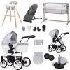 Venicci Pure 2.0 Premium Travel & Nursery Bundle,  Cloud